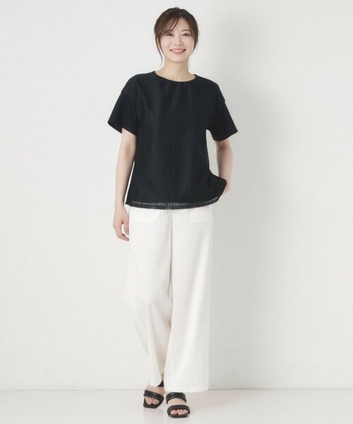 CORDIER / コルディア カットソー | 【洗える】1枚でキレイがきまる ラッセルレースプルオーバー | 詳細17