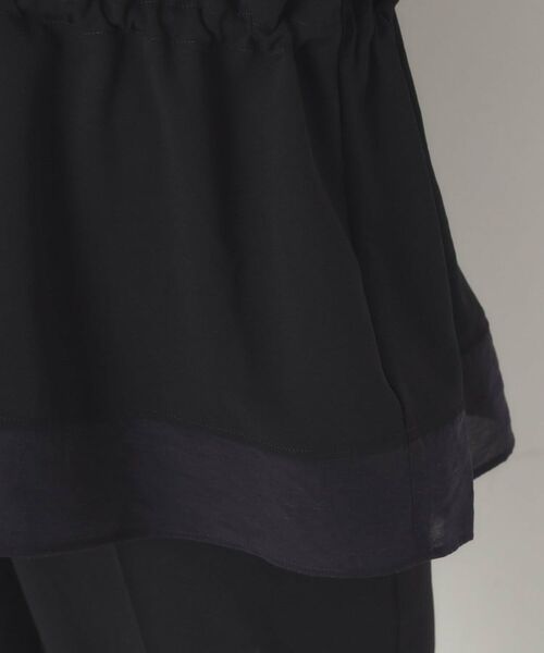 CORDIER / コルディア カットソー | 【接触冷感／M～3Lサイズ／セットアップ／2WAYストレッチ／洗える】ドロストデザインジョーゼットプルオーバー | 詳細8