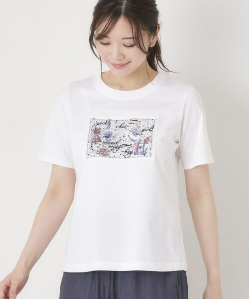 CORDIER / コルディア Tシャツ | 【M～3Lサイズ】パッチワークデザインボーダーTシャツ | 詳細7