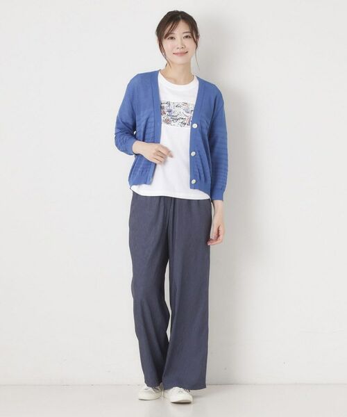 CORDIER / コルディア Tシャツ | 【M～3Lサイズ】パッチワークデザインボーダーTシャツ | 詳細9