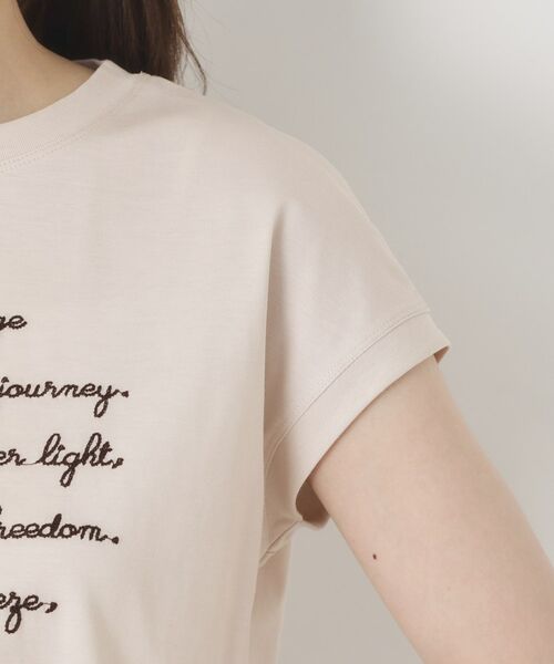 CORDIER / コルディア Tシャツ | 【M～3Lサイズ】メッセージ刺繍Tシャツ | 詳細5