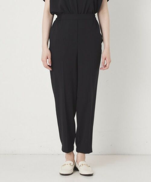 CORDIER / コルディア パンツ | 【接触冷感／S～4Lサイズ／セットアップ／2WAYストレッチ／洗える】ジョーゼットジョガーパンツ | 詳細1