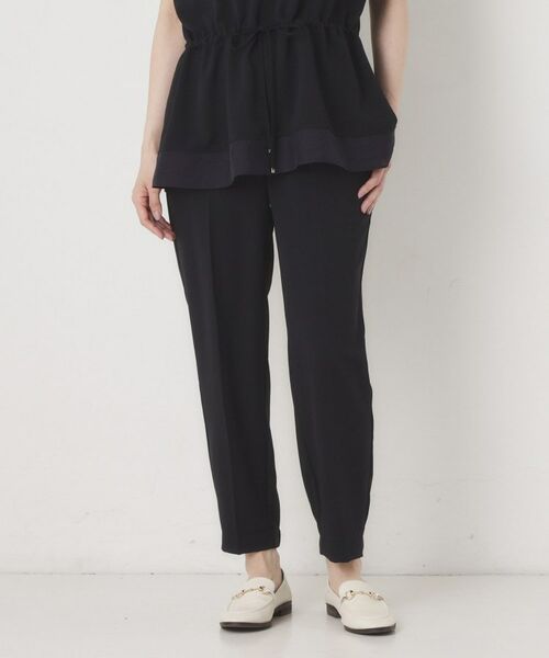 CORDIER / コルディア パンツ | 【接触冷感／S～4Lサイズ／セットアップ／2WAYストレッチ／洗える】ジョーゼットジョガーパンツ | 詳細13