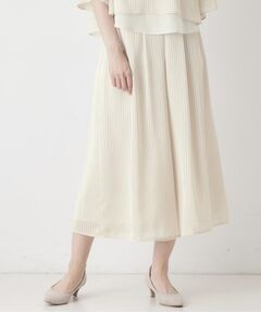 CORDIER / コルディア ショート・ハーフ・半端丈パンツ | 【セットアップ可】夏のお出かけ服 シアーストライプガウチョパンツ