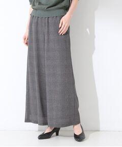 CORDIER / コルディア パンツ | 【洗える】ウールライク素材しなやかワイドパンツ