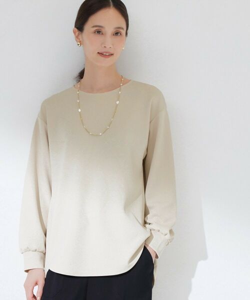 CORDIER / コルディア カットソー | 【M~3Lサイズ/洗える/ストレッチ】スポンディッシュ上品プルオーバージャージ | 詳細5
