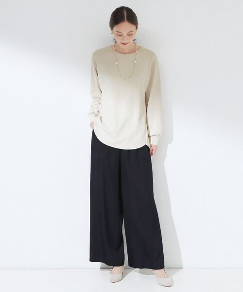 CORDIER / コルディア カットソー | 【M~3Lサイズ/洗える/ストレッチ】スポンディッシュ上品プルオーバージャージ | 詳細6