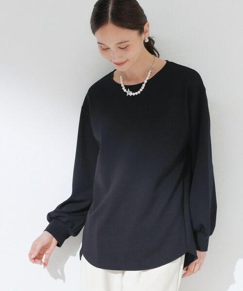CORDIER / コルディア カットソー | 【M~3Lサイズ/洗える/ストレッチ】スポンディッシュ上品プルオーバージャージ | 詳細9