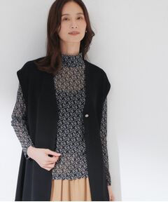CORDIER / コルディア カットソー | 【M～4Lサイズ】レイヤードスタイルはお任せ／チュールプルオーバー