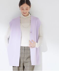 CORDIER / コルディア ベスト | 艶やかニットジレ