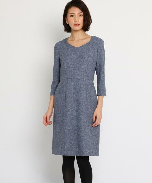 セール 洗える ペンタゴンネックワンピース ミニ丈 ひざ丈ワンピース Coup De Chance クードシャンス ファッション通販 タカシマヤファッションスクエア