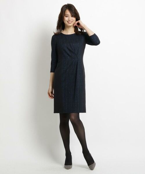 セール ウールブレンド 切り替えタックワンピース ミニ丈 ひざ丈ワンピース Coup De Chance クードシャンス ファッション通販 タカシマヤファッションスクエア