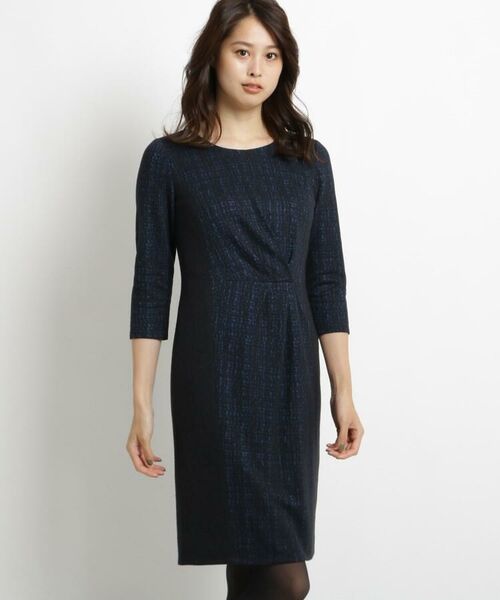 セール ウールブレンド 切り替えタックワンピース ミニ丈 ひざ丈ワンピース Coup De Chance クードシャンス ファッション通販 タカシマヤファッションスクエア
