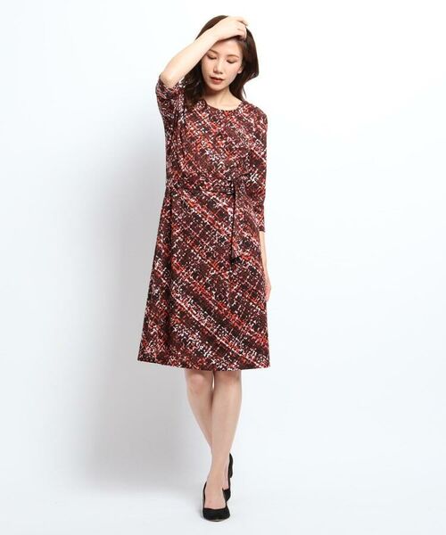 セール 洗える フェイクカシュクールチェックワンピース ミニ丈 ひざ丈ワンピース Coup De Chance クードシャンス ファッション通販 タカシマヤファッションスクエア