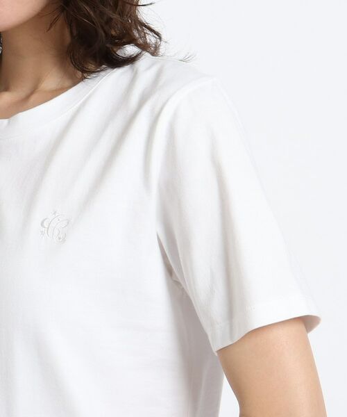 COUP DE CHANCE / クードシャンス Tシャツ | 【洗える/日本製】刺繍ロゴTシャツ | 詳細8