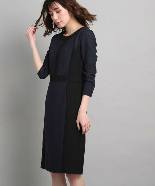 セール 洗える 日本製 配色切り替えタイトワンピース ミニ丈 ひざ丈ワンピース Coup De Chance クードシャンス ファッション通販 タカシマヤファッションスクエア