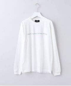 【WORLD for the World】メッセージプリント長袖Tシャツ