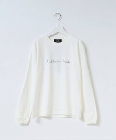 【WORLD for the World】メッセージプリント長袖Tシャツ