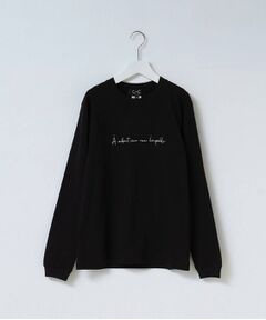 【WORLD for the World】メッセージプリント長袖Tシャツ