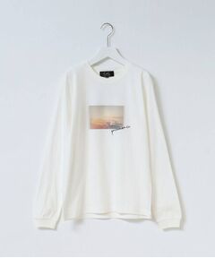 【WORLD for the World】フォト&メッセージプリント長袖Tシャツ