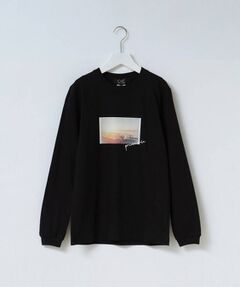 【WORLD for the World】フォト&メッセージプリント長袖Tシャツ