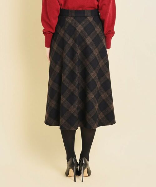COUP DE CHANCE / クードシャンス スカート | 【チェック柄スカート】しなやかなシルエットが綺麗なチェック柄フレアスカート | 詳細3