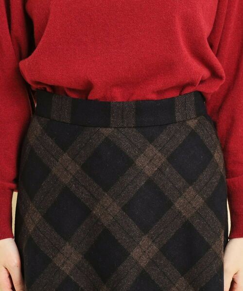 COUP DE CHANCE / クードシャンス スカート | 【チェック柄スカート】しなやかなシルエットが綺麗なチェック柄フレアスカート | 詳細4