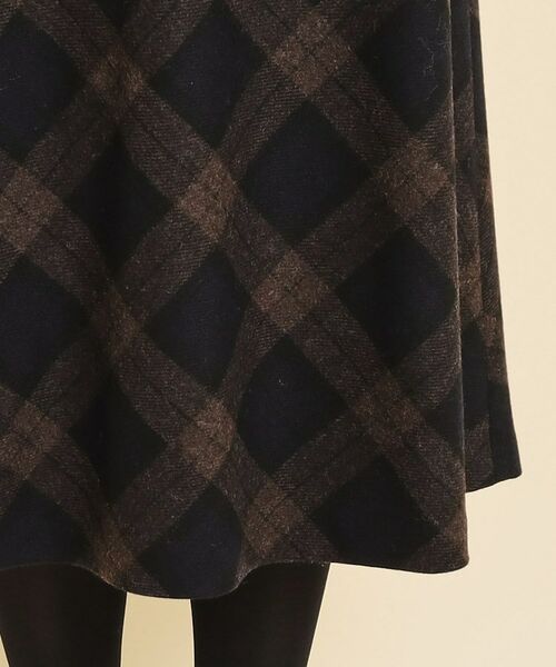 COUP DE CHANCE / クードシャンス スカート | 【チェック柄スカート】しなやかなシルエットが綺麗なチェック柄フレアスカート | 詳細6
