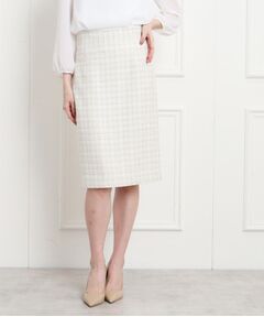 【日本製/セレモニー/ファンシーツィード/セットアップ可】華やかで上品に着映えるタイトスカート