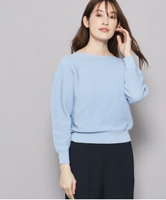 【洗える／ドルマン風／オンオフ可】幅広いシーンに！上品で女性らしい美シルエットニット