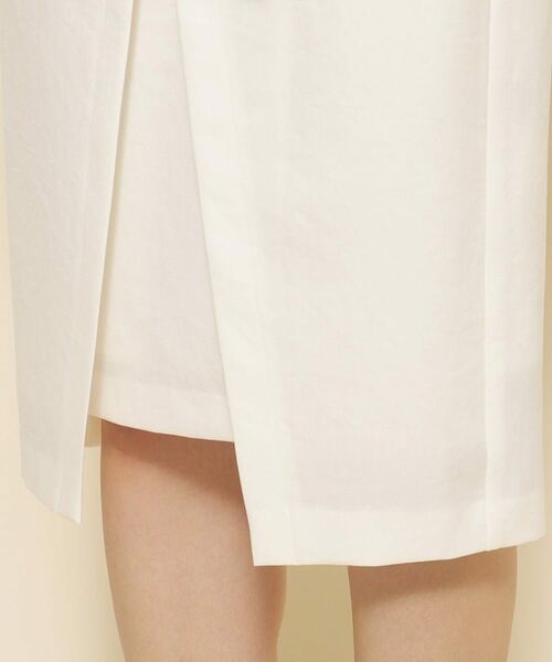 COUP DE CHANCE / クードシャンス ミニ・ひざ丈スカート | 【洗える】女性らしい美しさを演出する ラップデザインのタイトスカート | 詳細20
