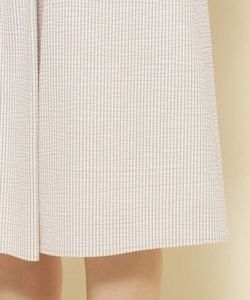 COUP DE CHANCE / クードシャンス スカート | 【洗える／セットアップ可】凹凸感ある素材 タックデザインがポイントのAラインスカート | 詳細22