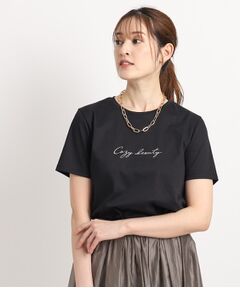 【洗える／日本製】夏のスタイリングに活躍するロゴTシャツ