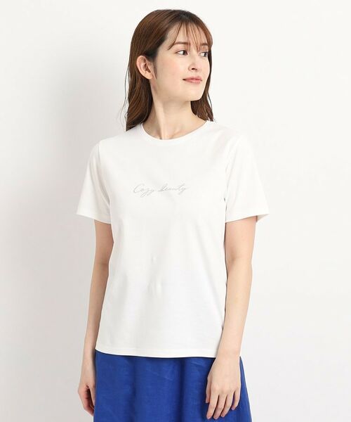 COUP DE CHANCE / クードシャンス Tシャツ | 【洗える／日本製】夏のスタイリングに活躍するロゴTシャツ | 詳細9