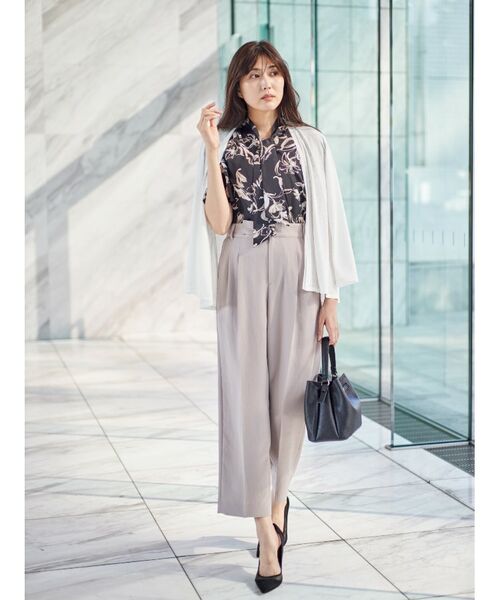 COUP DE CHANCE / クードシャンス パンツ | 【洗える／裏地無し】タック入りテーパードパンツ | 詳細25