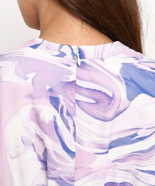 COUP DE CHANCE / クードシャンス ミニ丈・ひざ丈ワンピース | 【洗える】流線柄ワンピース | 詳細19