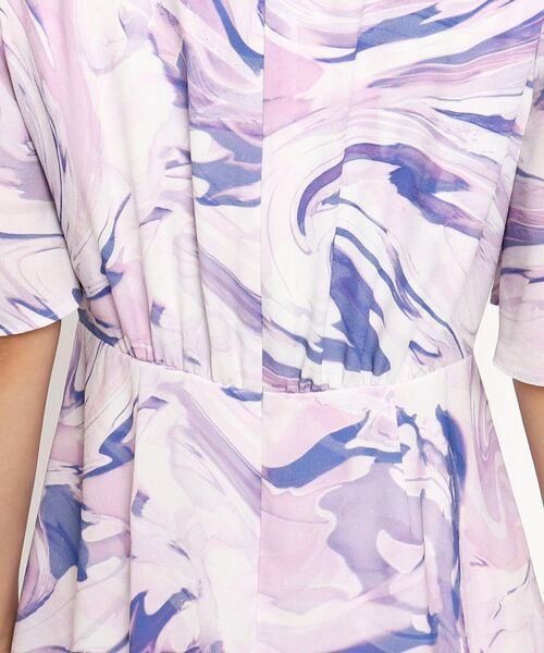 COUP DE CHANCE / クードシャンス ミニ丈・ひざ丈ワンピース | 【洗える】流線柄ワンピース | 詳細21