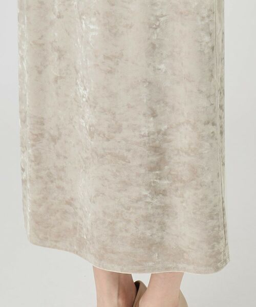 COUP DE CHANCE / クードシャンス ロング・マキシ丈スカート | 【洗える／日本製／ウエストゴム】クラッシュベロアスカート | 詳細16