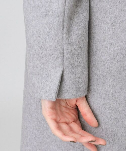 COUP DE CHANCE / クードシャンス その他アウター | 【日本製／フォックスファー／カシミヤ混】ファー付ウールコート | 詳細25