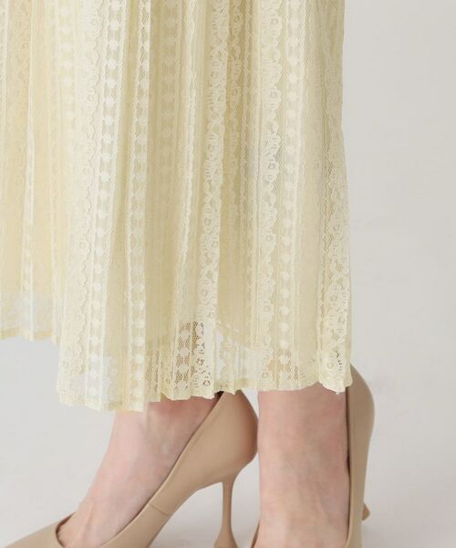 COUP DE CHANCE / クードシャンス スカート | 【洗える】レース素材プリーツスカート | 詳細16