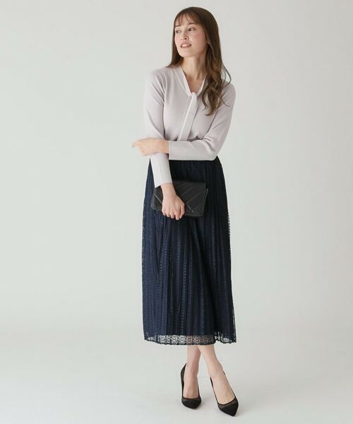 COUP DE CHANCE / クードシャンス スカート | 【洗える】レース素材プリーツスカート | 詳細7
