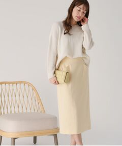 SALE 【超美品】クードシャンス⑧上品クリームホワイト&グレージュラメスカート COUP DE CHANCE / クードシャンス （レディース） スカート