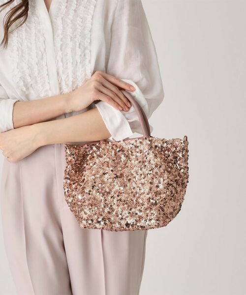 COUP DE CHANCE / クードシャンス トートバッグ | キラキラ輝く大人可愛いスパンコールバッグ | 詳細5