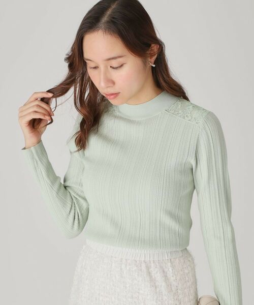 COUP DE CHANCE / クードシャンス ニット・セーター | 【洗える】レースニットトップス | 詳細9