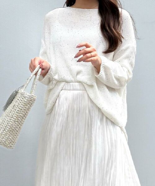 COUP DE CHANCE / クードシャンス ニット・セーター | 【洗える】スパンコールニット | 詳細4