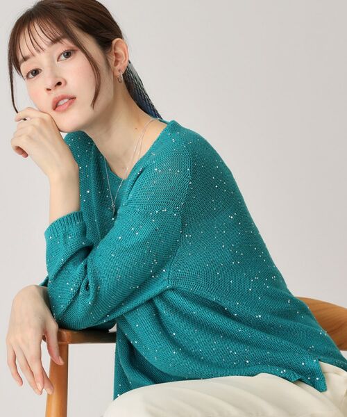 COUP DE CHANCE / クードシャンス ニット・セーター | 【洗える】スパンコールニット | 詳細6