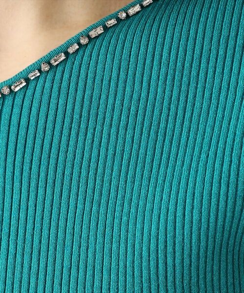 COUP DE CHANCE / クードシャンス ニット・セーター | 【洗える】ビジューリブニットトップス | 詳細11