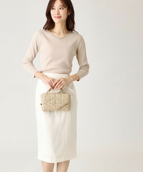 COUP DE CHANCE / クードシャンス ニット・セーター | 【洗える】ビジューリブニットトップス | 詳細13