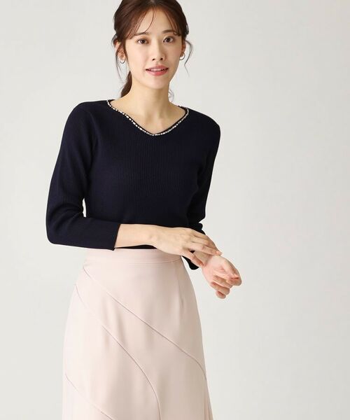 COUP DE CHANCE / クードシャンス ニット・セーター | 【洗える】ビジューリブニットトップス | 詳細16