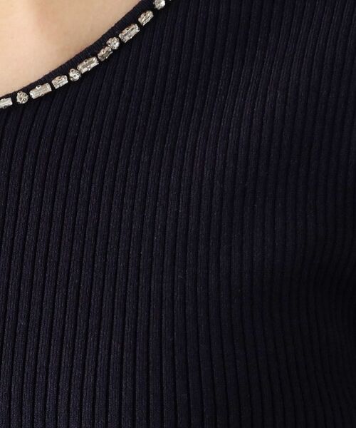 COUP DE CHANCE / クードシャンス ニット・セーター | 【洗える】ビジューリブニットトップス | 詳細19